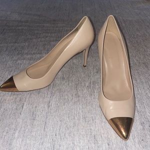 Nude J Crew Heels